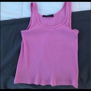 pink brandy melville tank top